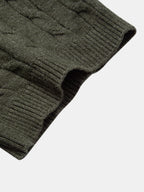 Jacquard Strick-Polo mit gedrehtem Design & Slim Fit Hose