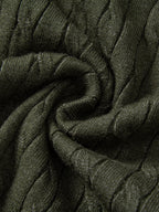 Jacquard Strick-Polo mit gedrehtem Design & Slim Fit Hose