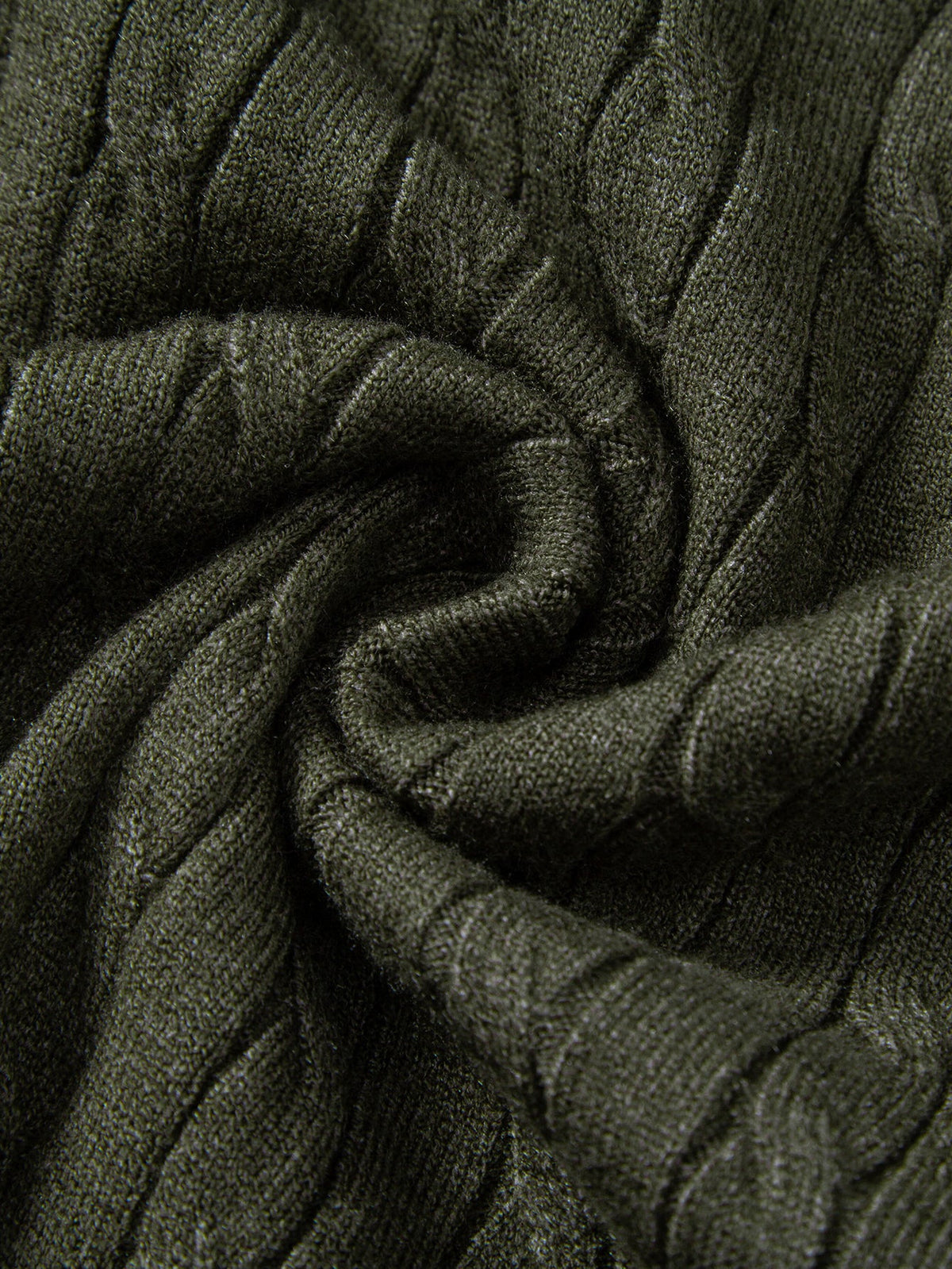 Jacquard Strick-Polo mit gedrehtem Design & Slim Fit Hose
