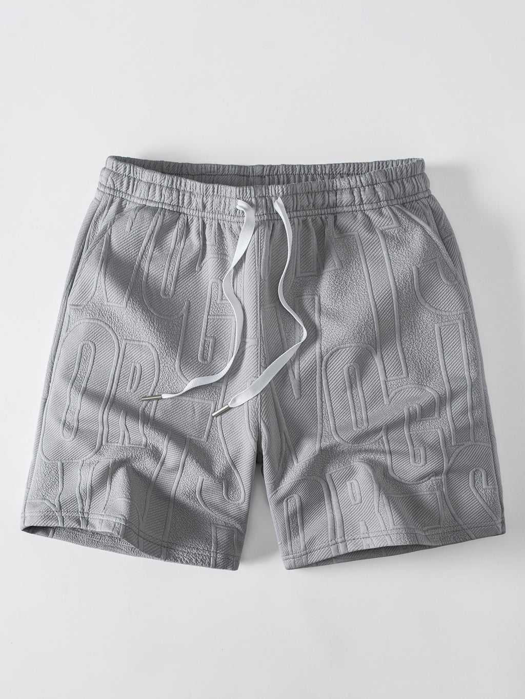 Tanktop mit Buchstaben-Jacquard und Shorts mit Kordelzug - Set