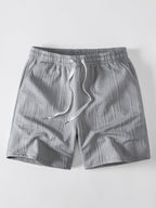 Tanktop mit Buchstaben-Jacquard und Shorts mit Kordelzug - Set
