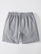 Tanktop mit Buchstaben-Jacquard und Shorts mit Kordelzug - Set