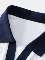 Contrast Jacquard Polo & Slim-Fit Tapered Pants