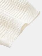 Kontrast Waffle Zip Knit Polo & Slim Fit Tapered Pants