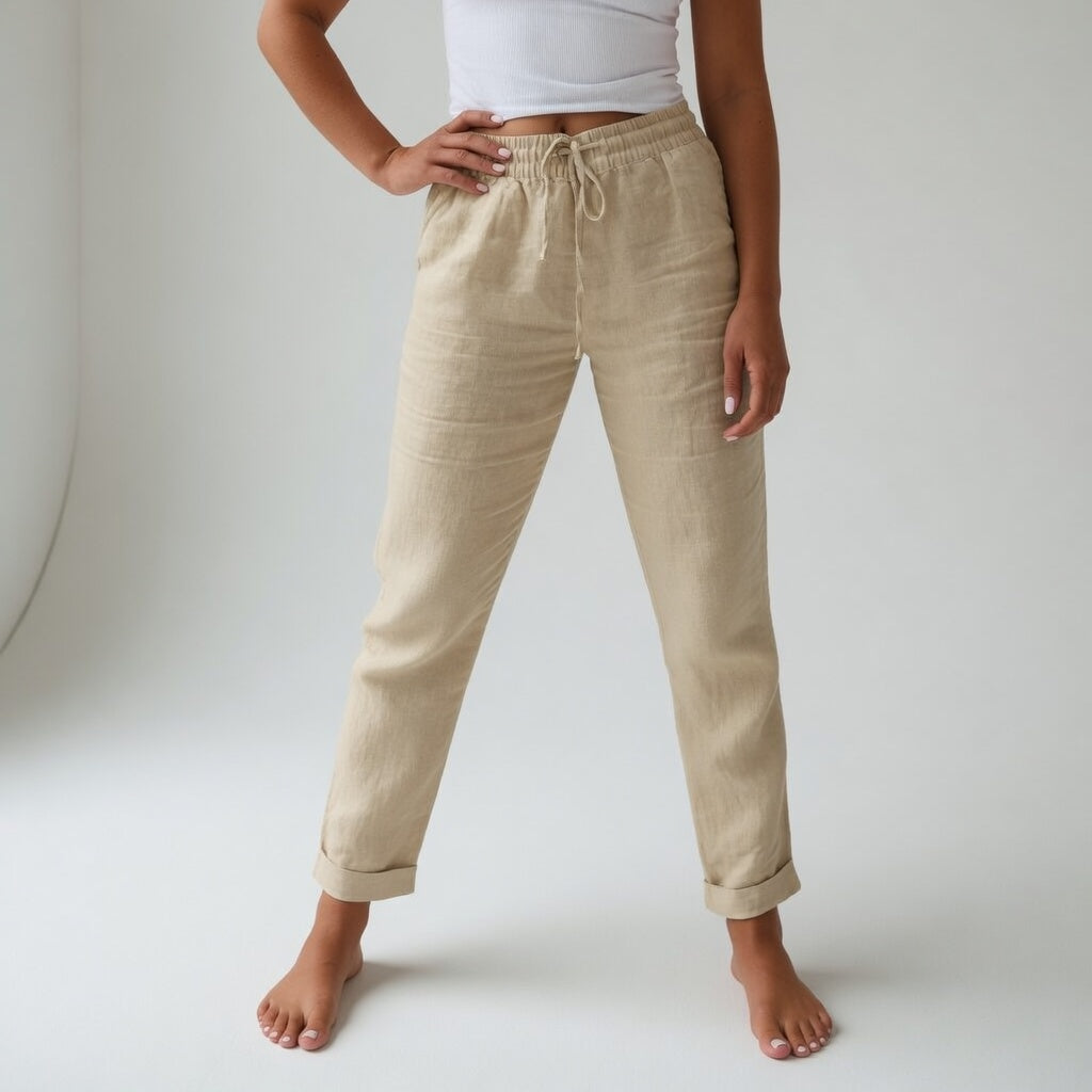 Albertine™ — 100% Baumwoll Bequeme Fließhose für Natürlichen Komfort