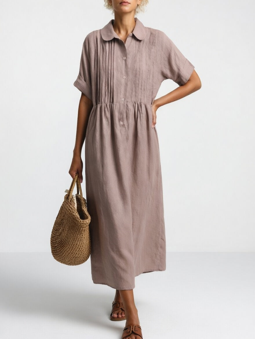 Lysandra | Luftiges Sommer-Hemdblusenkleid