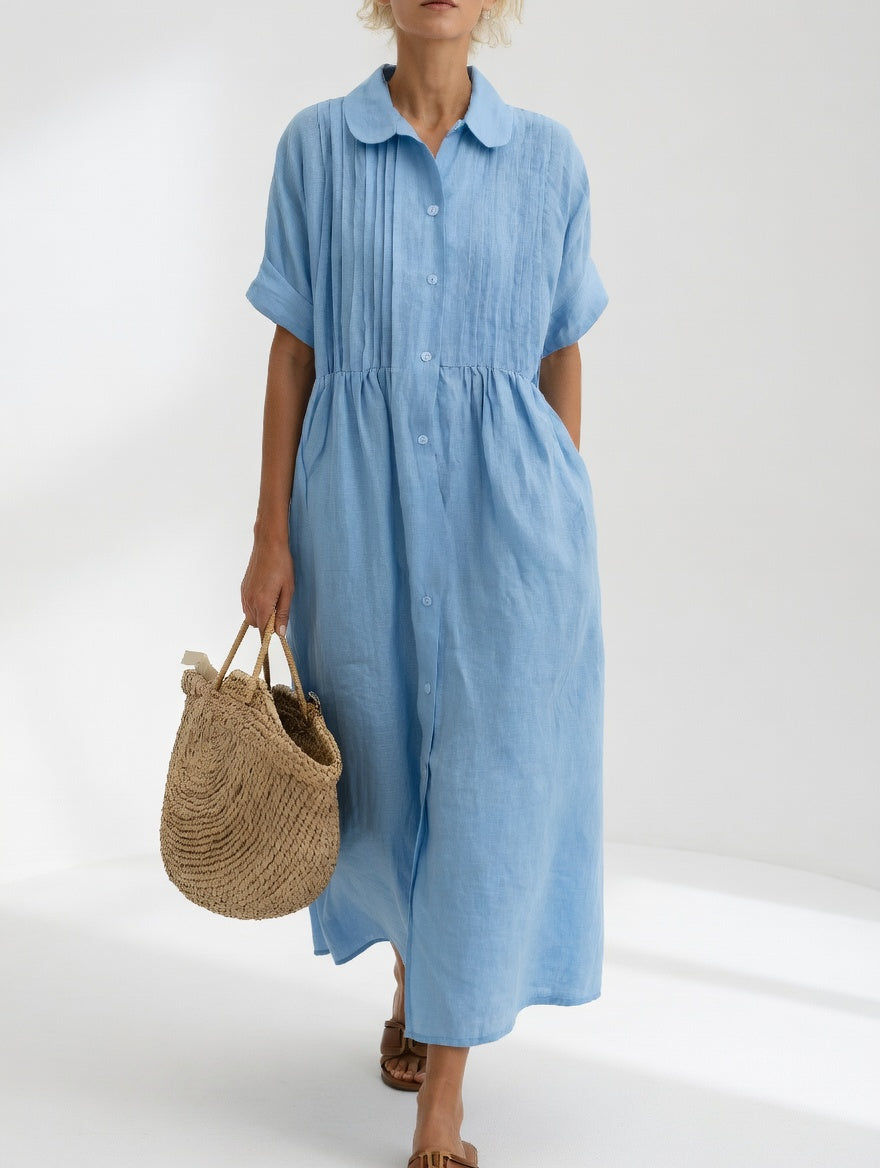Lysandra | Luftiges Sommer-Hemdblusenkleid