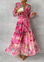 Hazel | Floral Pattern Wrap Dress