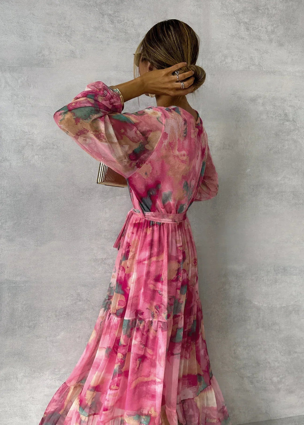 Hazel | Floral Pattern Wrap Dress