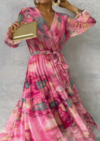 Hazel | Floral Pattern Wrap Dress