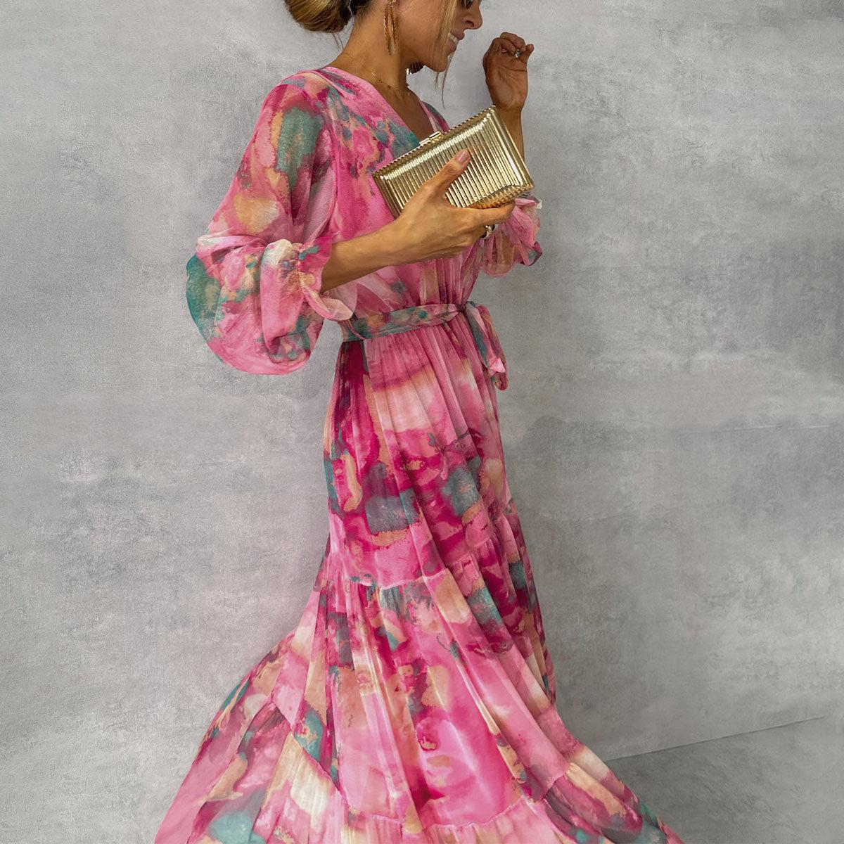Hazel | Floral Pattern Wrap Dress