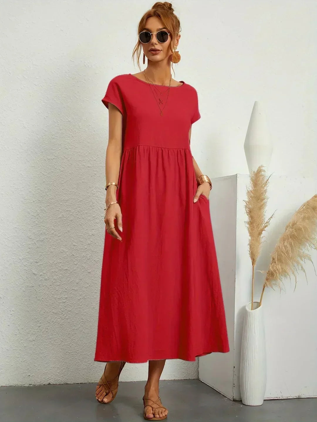 Gabrielle | Zeitloses elegantes Midikleid
