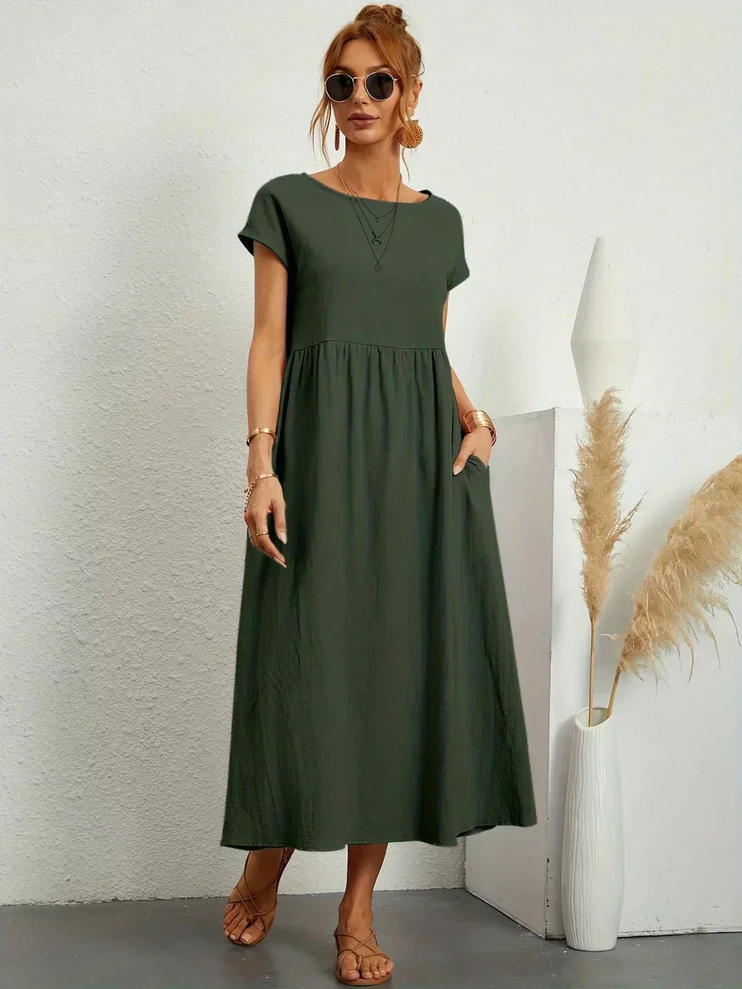 Gabrielle | Zeitloses elegantes Midikleid