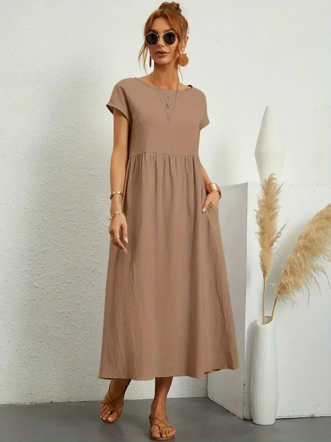 Gabrielle | Zeitloses elegantes Midikleid