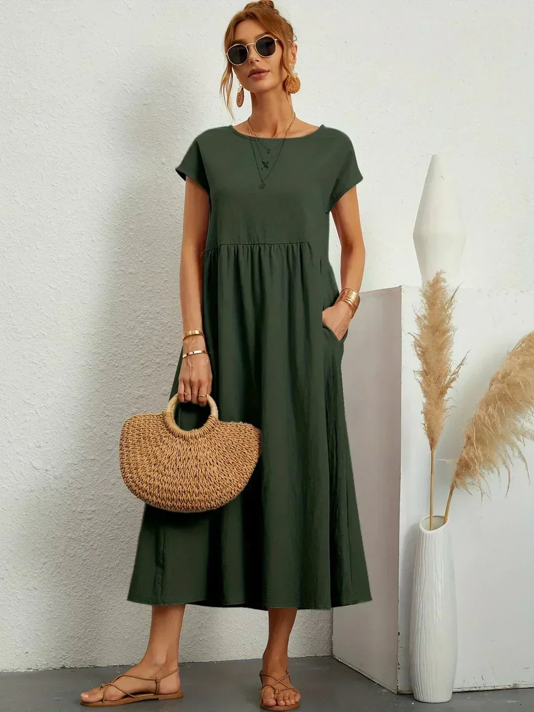 Gabrielle | Zeitloses elegantes Midikleid