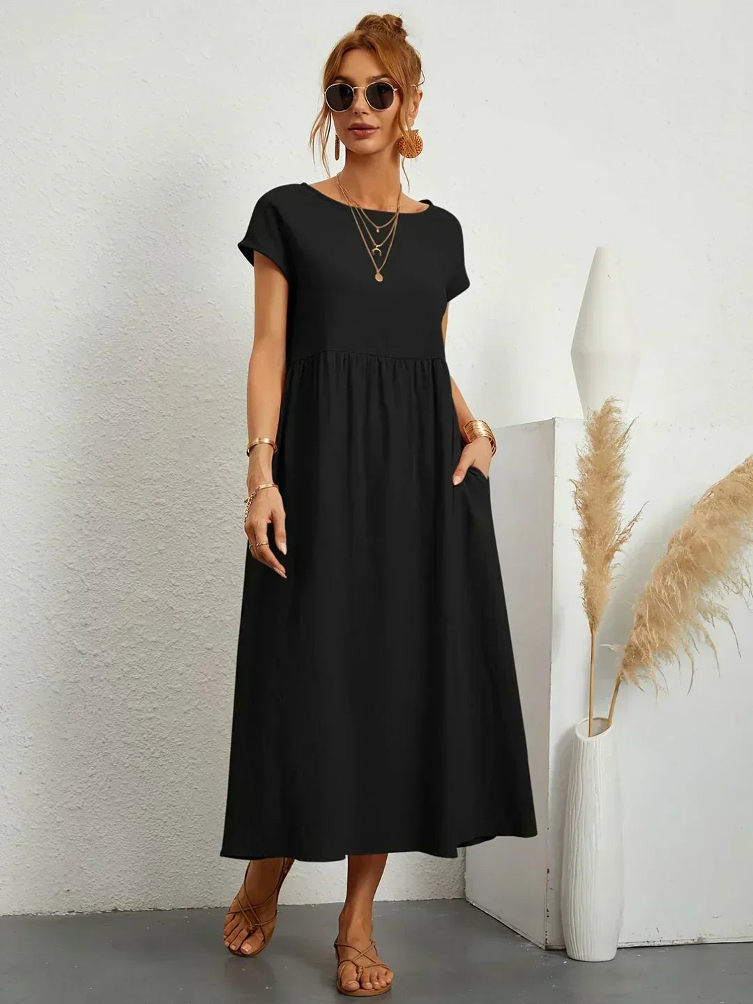 Gabrielle | Zeitloses elegantes Midikleid