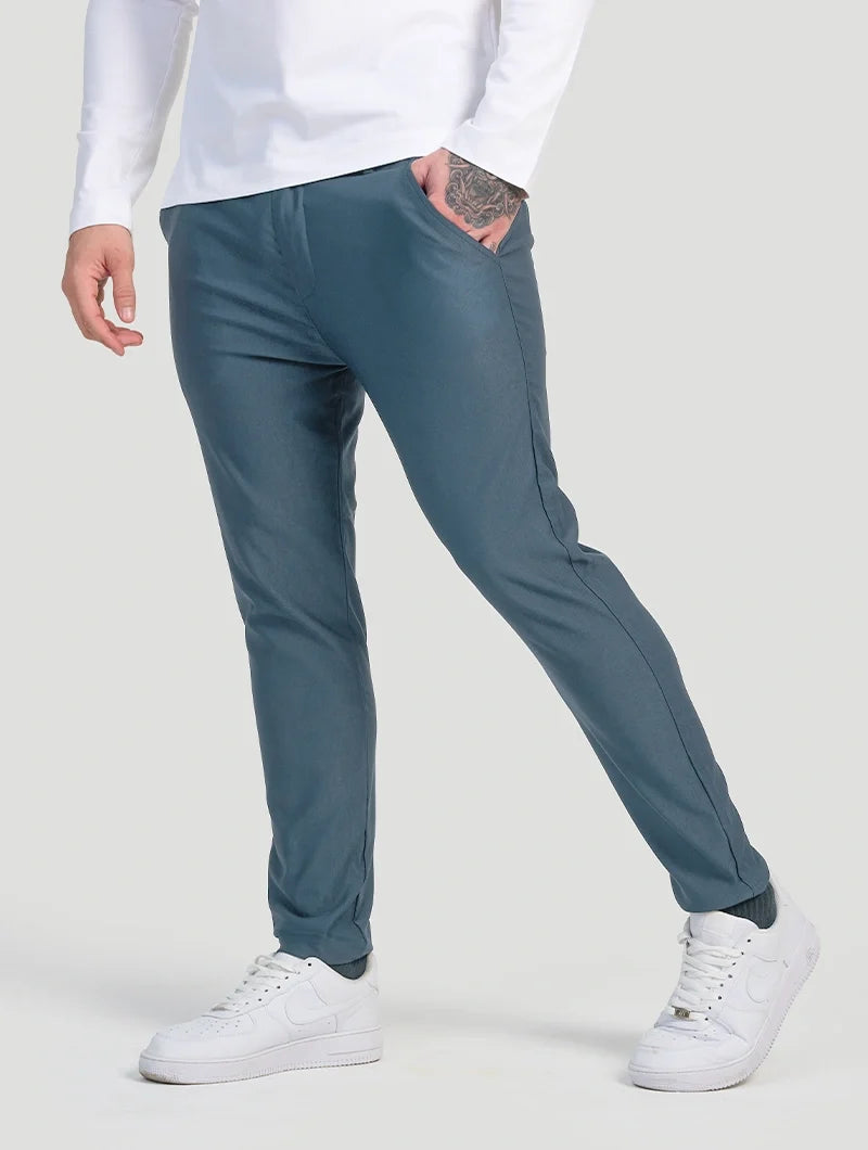 Noa Stretch Trousers - Light Blue