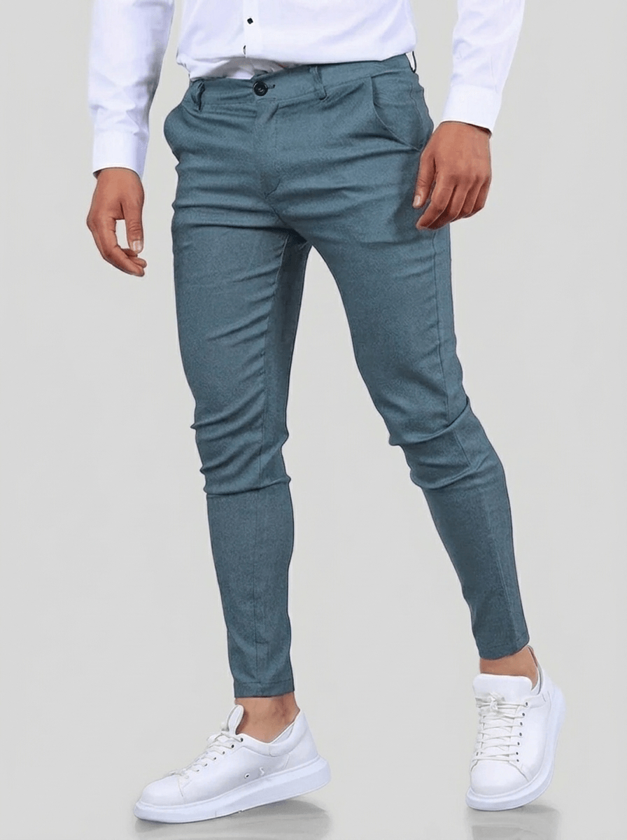 Noa Stretch Trousers - Light Blue