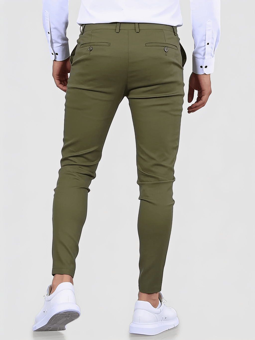 Noa Stretch Pants - Olive Green