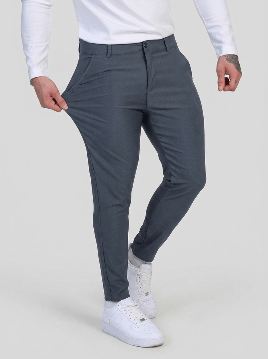 Noa Stretch Pants - Steel Blue