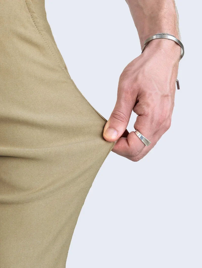 Kaki Noa Stretch Pants