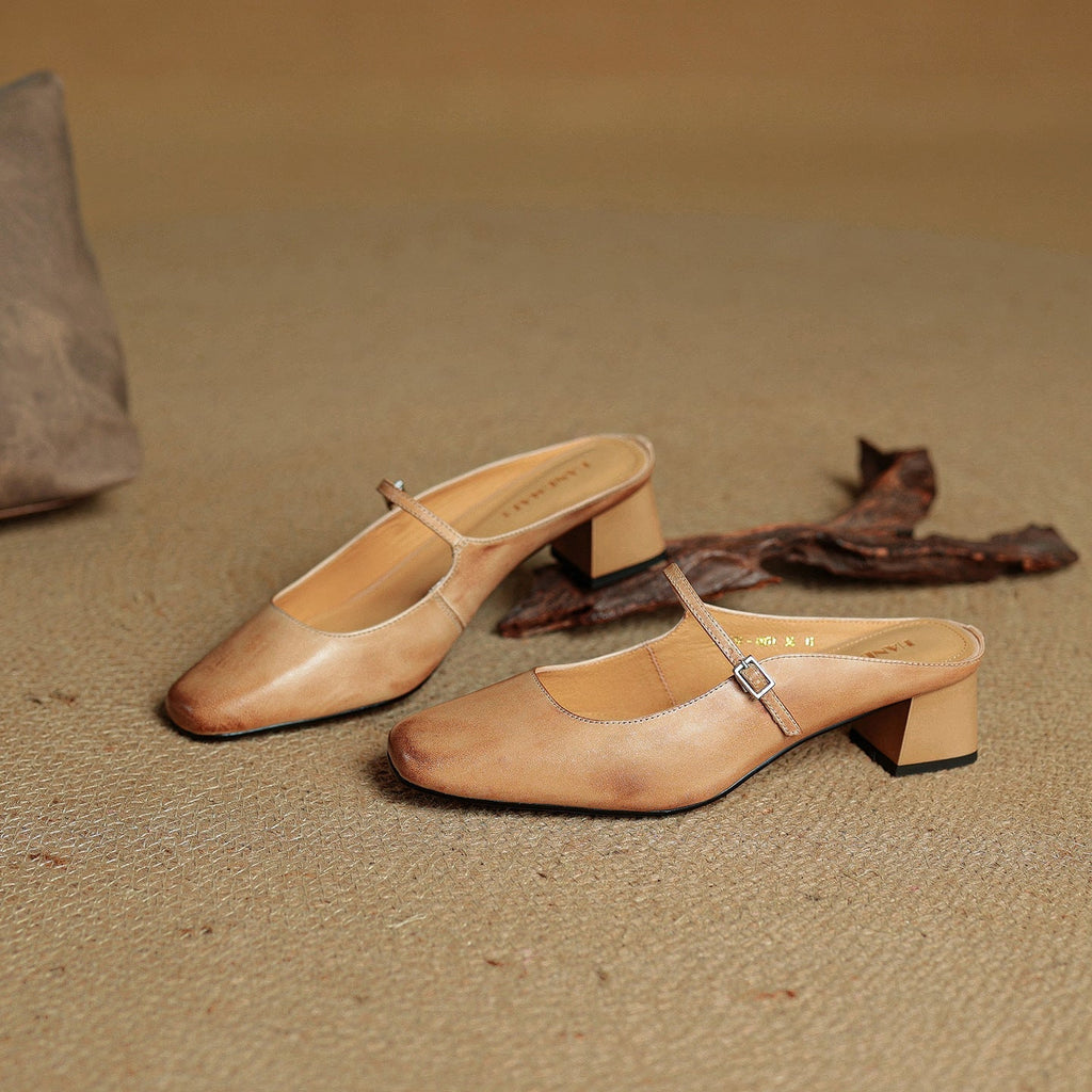 Meyra Leather Slippers