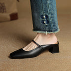 Meyra Leather Slippers