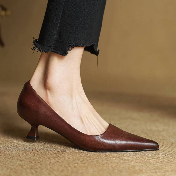 Serane Leder High Heels