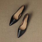 Arla Genuine Leather Ballerina Flats