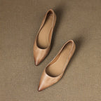 Arla Genuine Leather Ballerina Flats