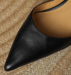 Ceyra Leather Kitten Heels