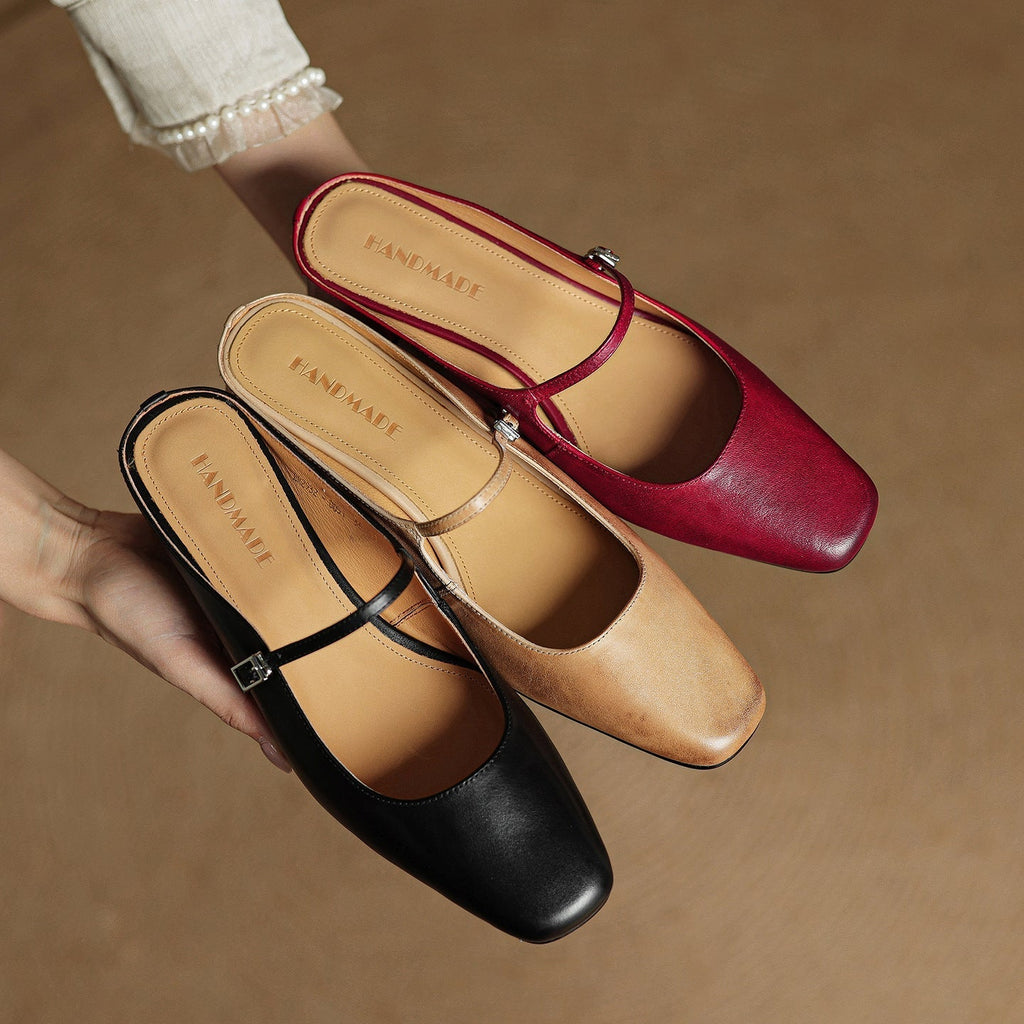 Meyra Leather Slippers