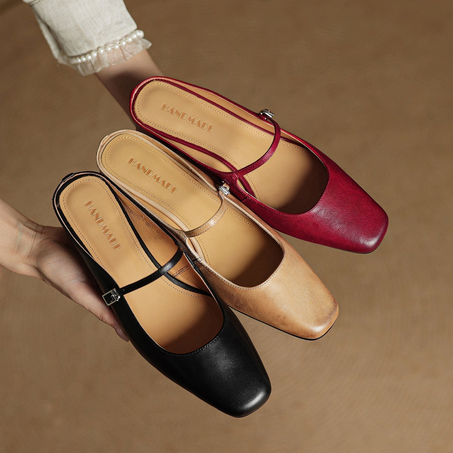Meyra Leather Slippers