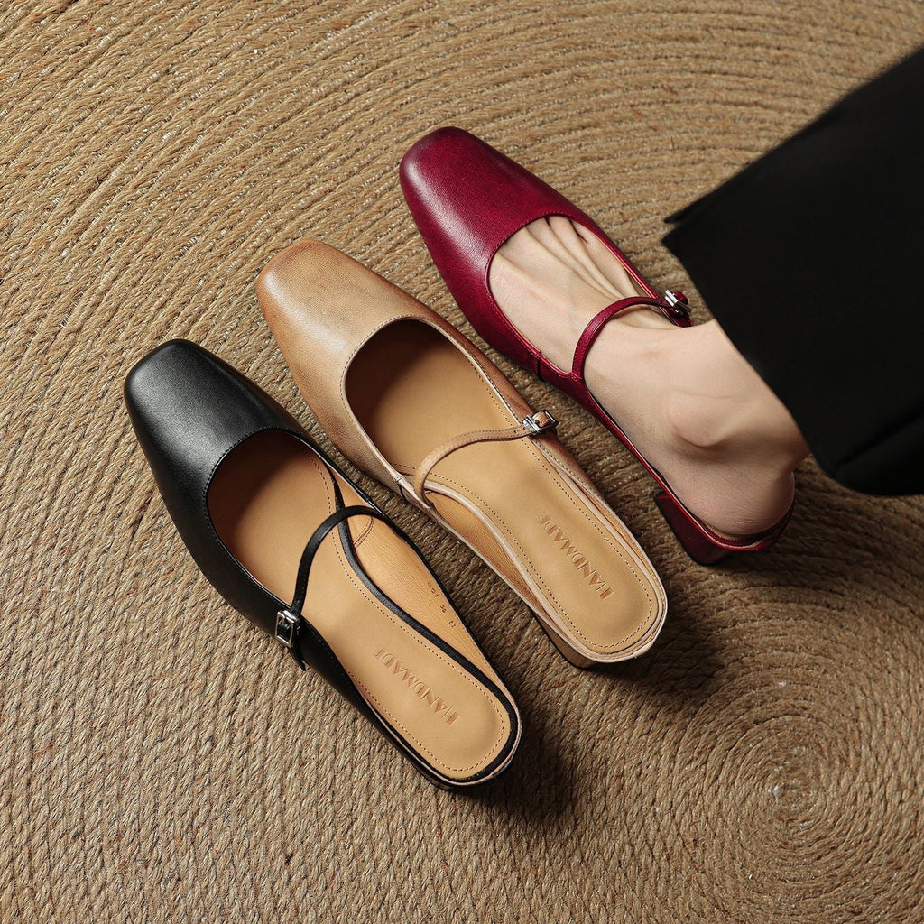 Meyra Leather Slippers