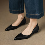 Arla Genuine Leather Ballerina Flats