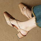 Valenne Leather Heels