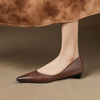 Arla Genuine Leather Ballerina Flats