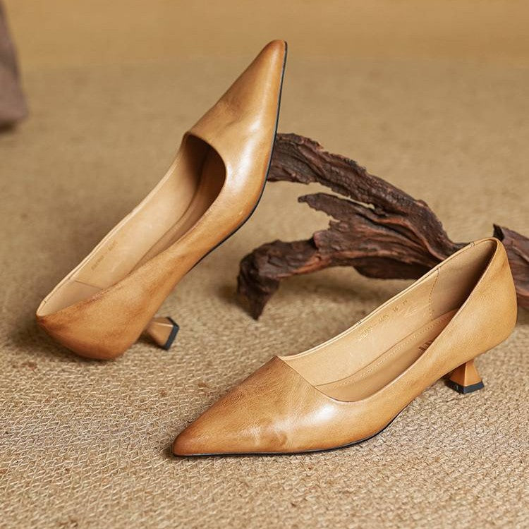 Serane Leder High Heels
