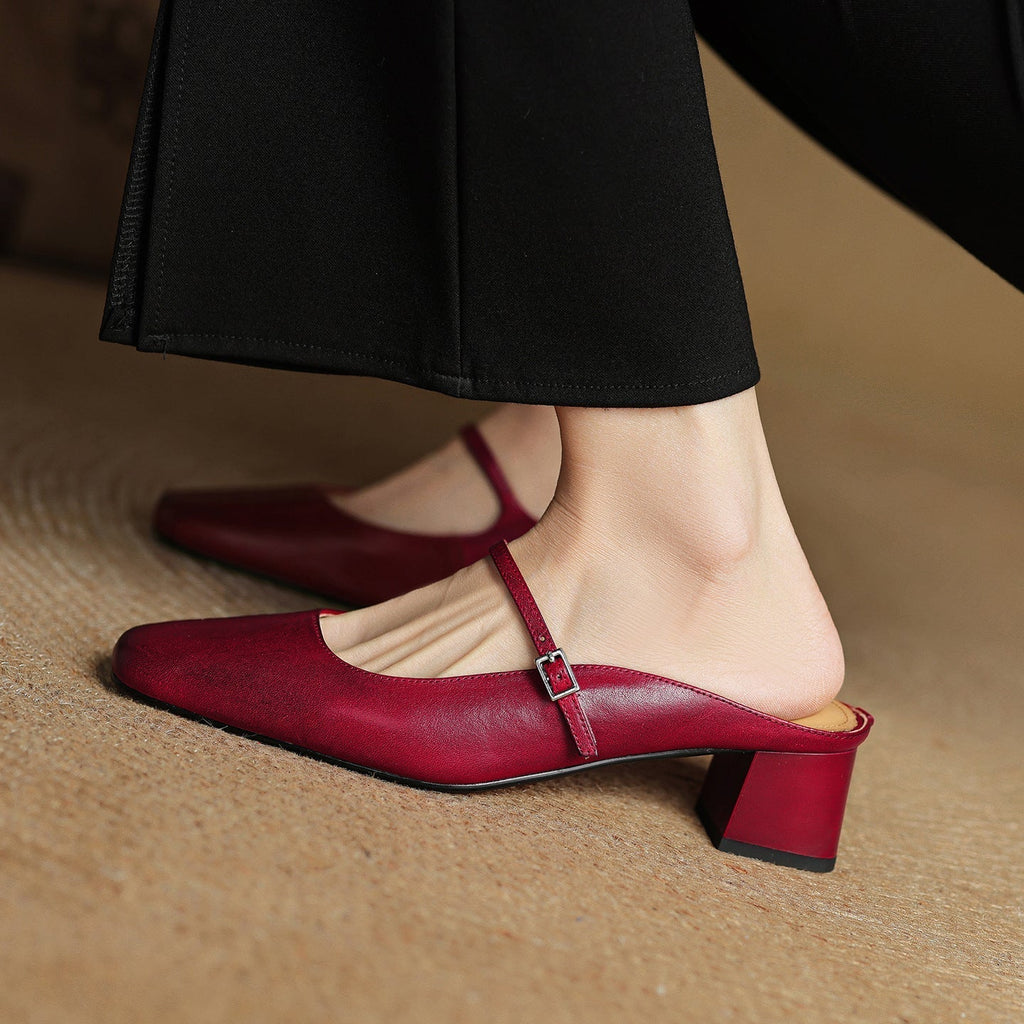 Meyra Leather Slippers