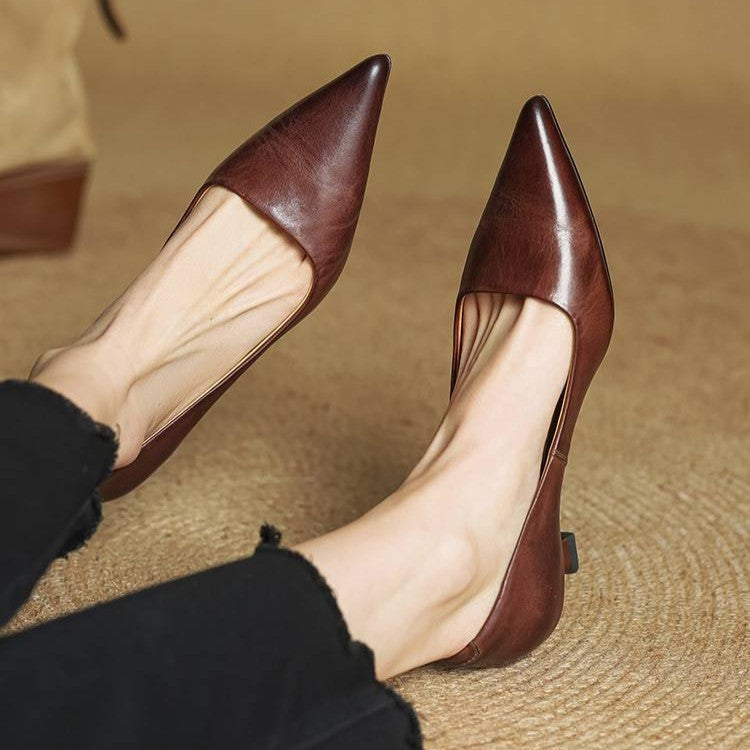 Serane Leder High Heels