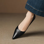 Arla Genuine Leather Ballerina Flats