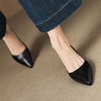 Arla Genuine Leather Ballerina Flats