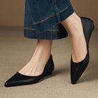 Arla Genuine Leather Ballerina Flats