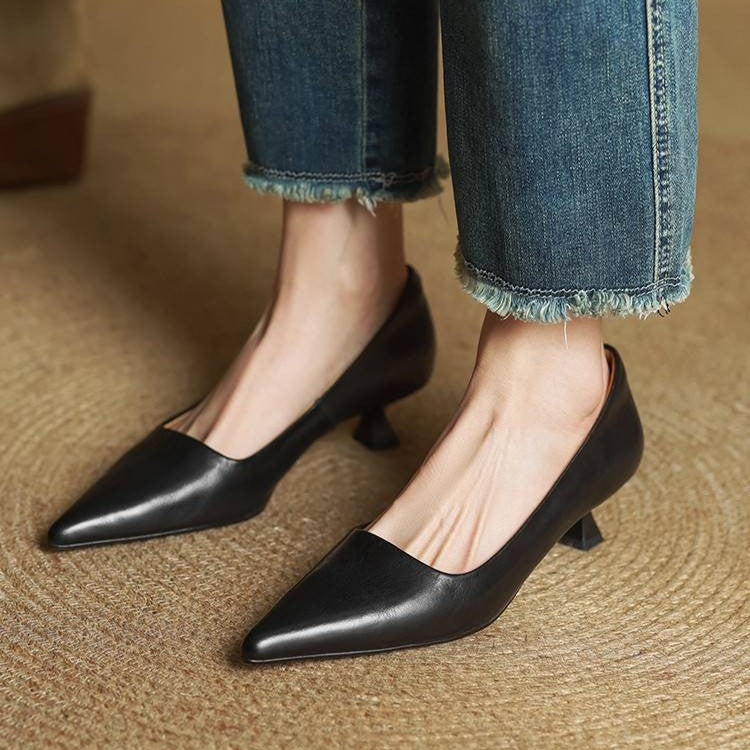 Serane Leder High Heels