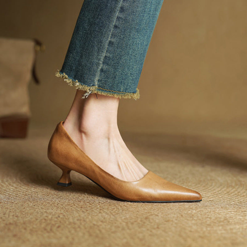 Serane Leder High Heels