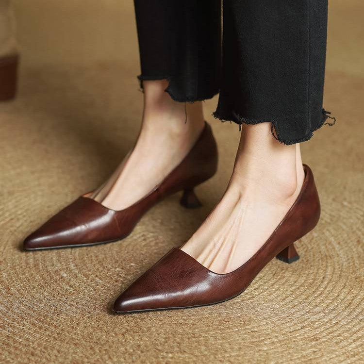Serane Leder High Heels