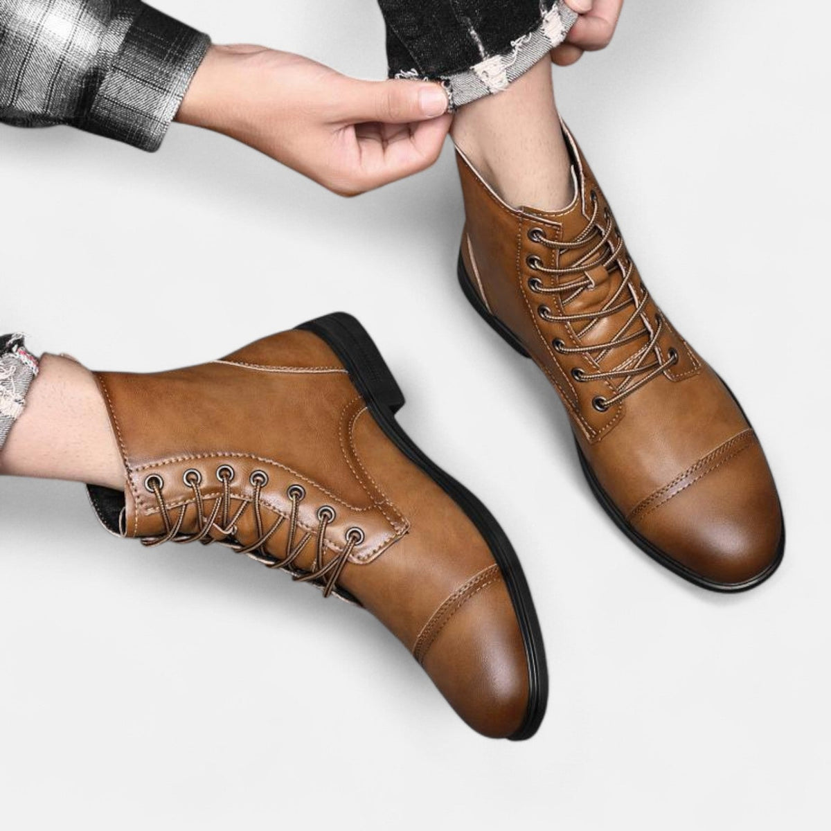 Martino™ | Stilvolle Herrenstiefel aus Kunstleder