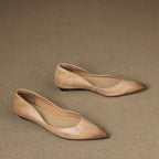 Arla Genuine Leather Ballerina Flats