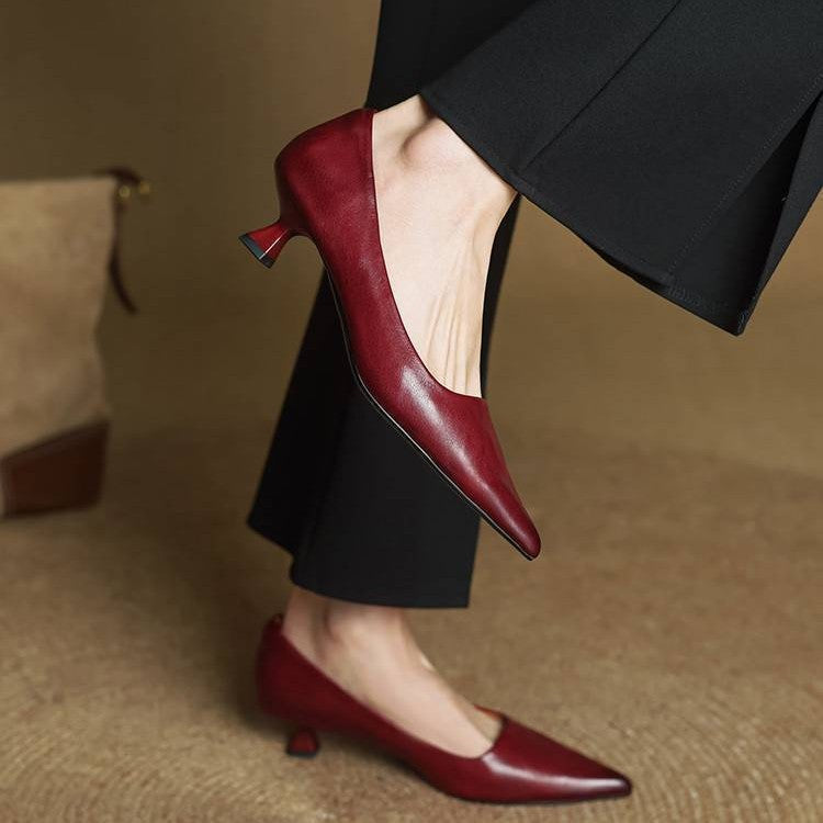 Serane Leder High Heels