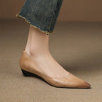 Arla Genuine Leather Ballerina Flats